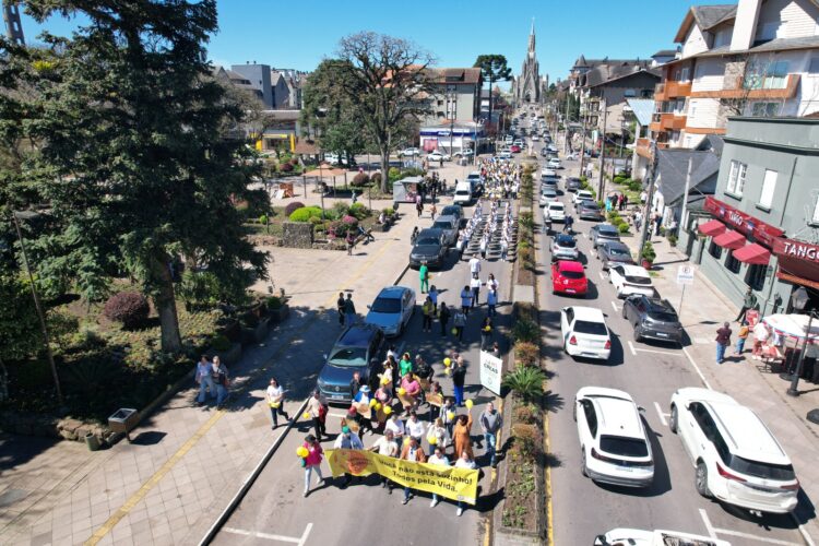 Caminhada está prevista na programação do dia 18 de maio, como ocorreu no Setembro Amarelo - Arquivo Prefeitura